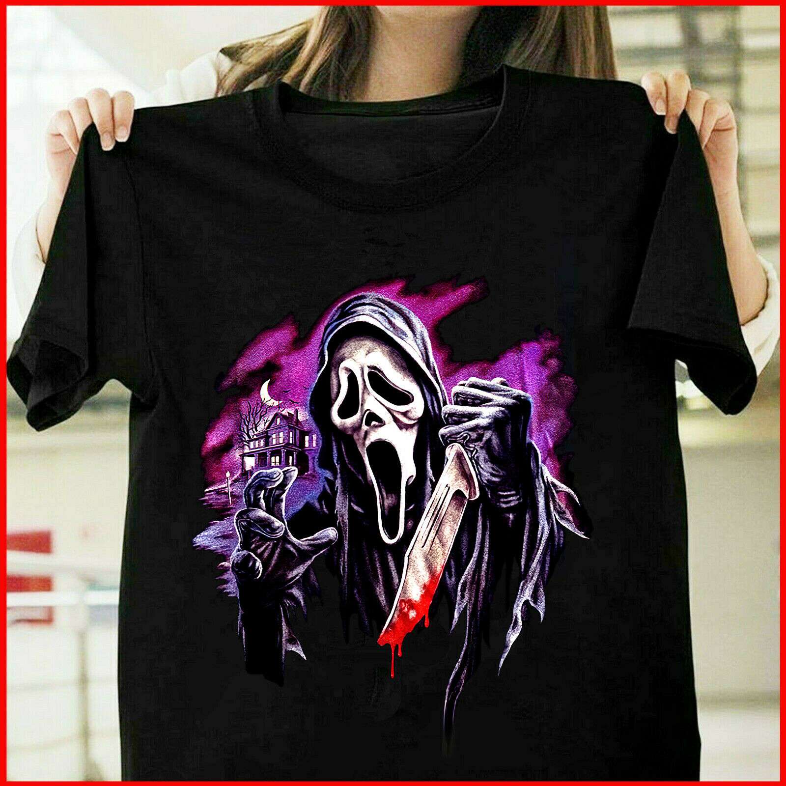 Scream Ghost Face Halloween Horror T-shirt