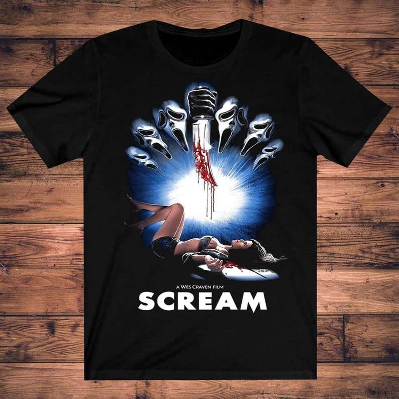 Scream Horror Movie Film Graphic T-shirt