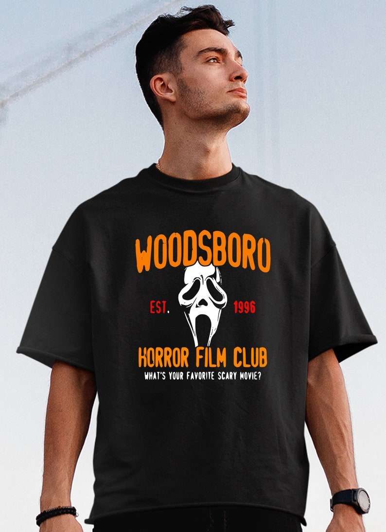 Scream Inspired Woodsboro Horror Film Club T-shirt