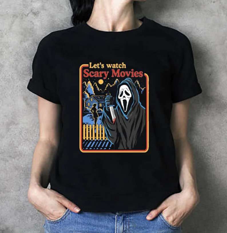 Scream Movie Lets Watch Scary T Shirt