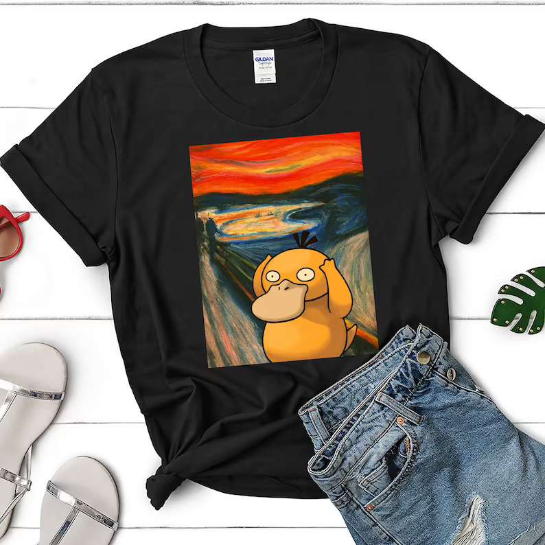 Screaming Psyduck Vintage T Shirt