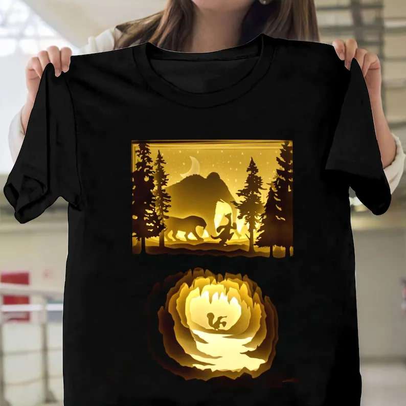 Silhouette Ice Age Animals T-shirt