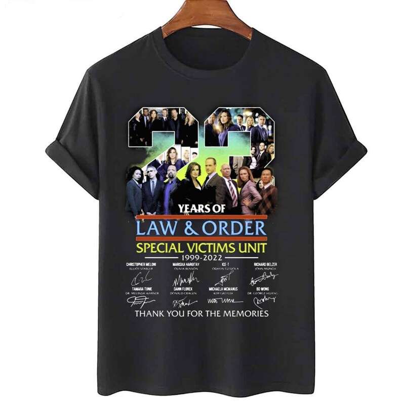 Special Victims Unit 1999-2022 T Shirt Signatures Law And Order 23 Years Anniversary