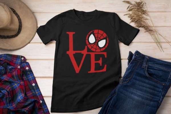 Spider Man Graphic T Shirt Loving Spiderman