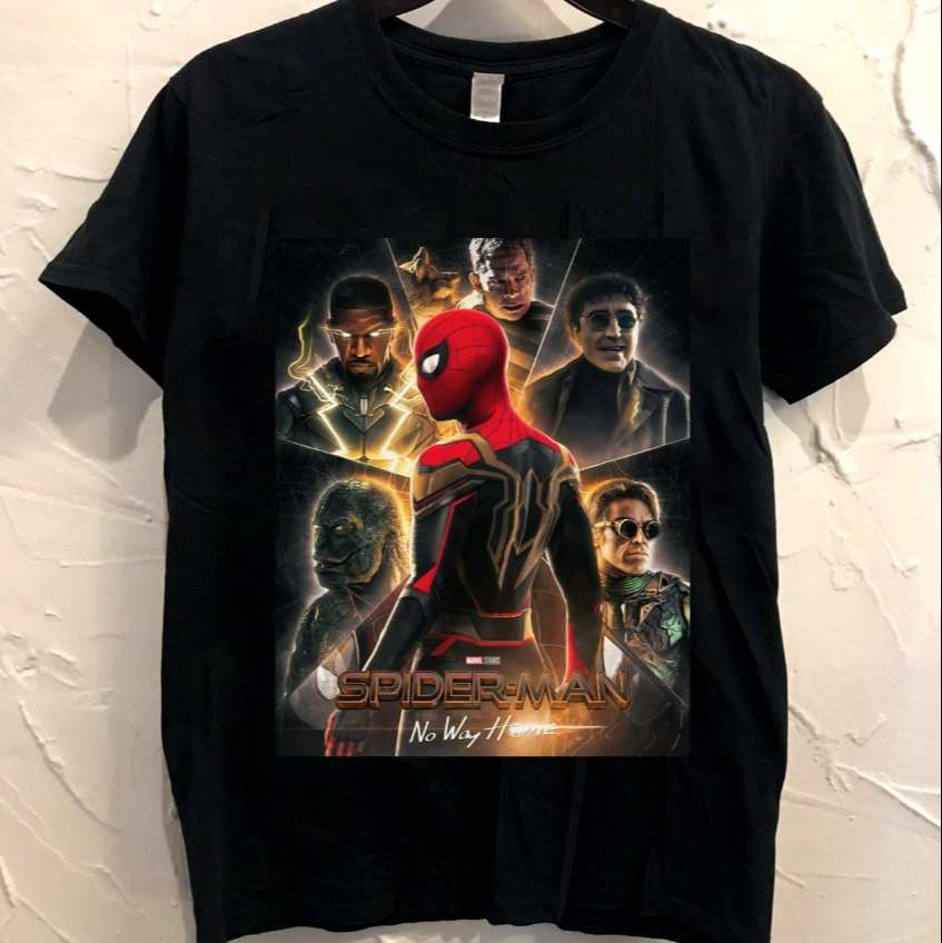 Spider Man No Way Home Poster Classic Black T-shirt