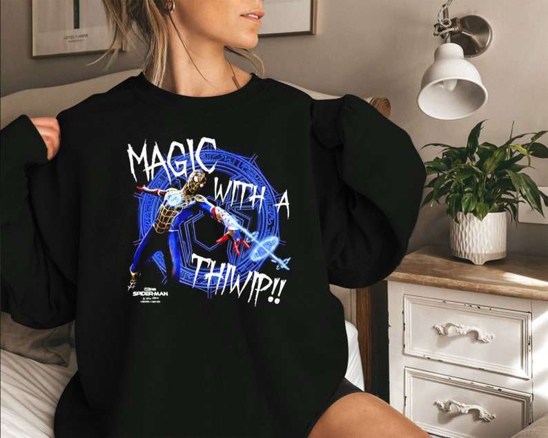 Spiderman No Way Home Magic With A Thiwip Sweatshirt