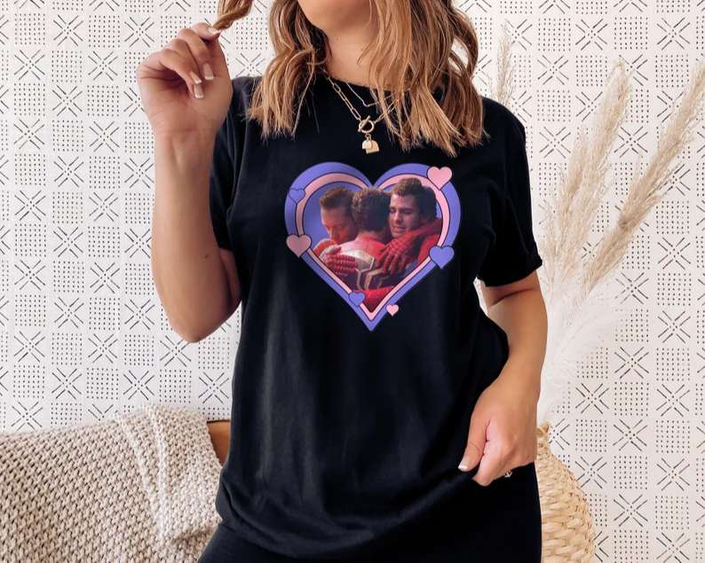 Spiderman Reunion Love T Shirt Three Spiderman