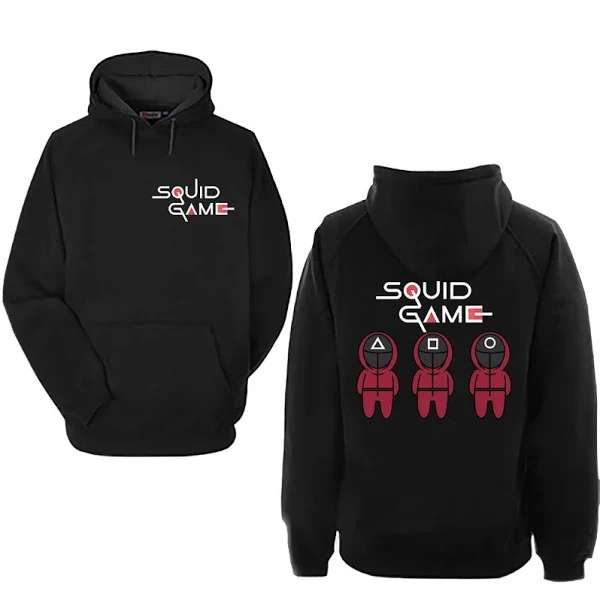 Squid Game Movie Hoodie T Shirt Front And Back