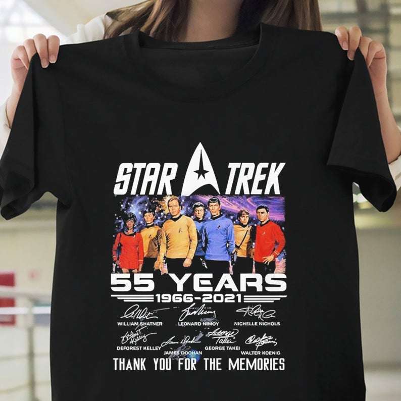 Star Trek 55th Anniversary 1966 2021 Signatures T-shirt