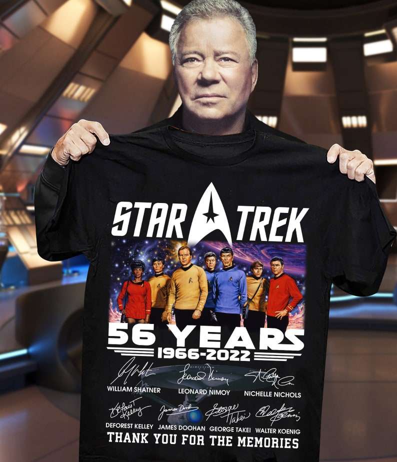 Star Trek 56 Years 1966 2022 Thank You For The Memories T-shirt