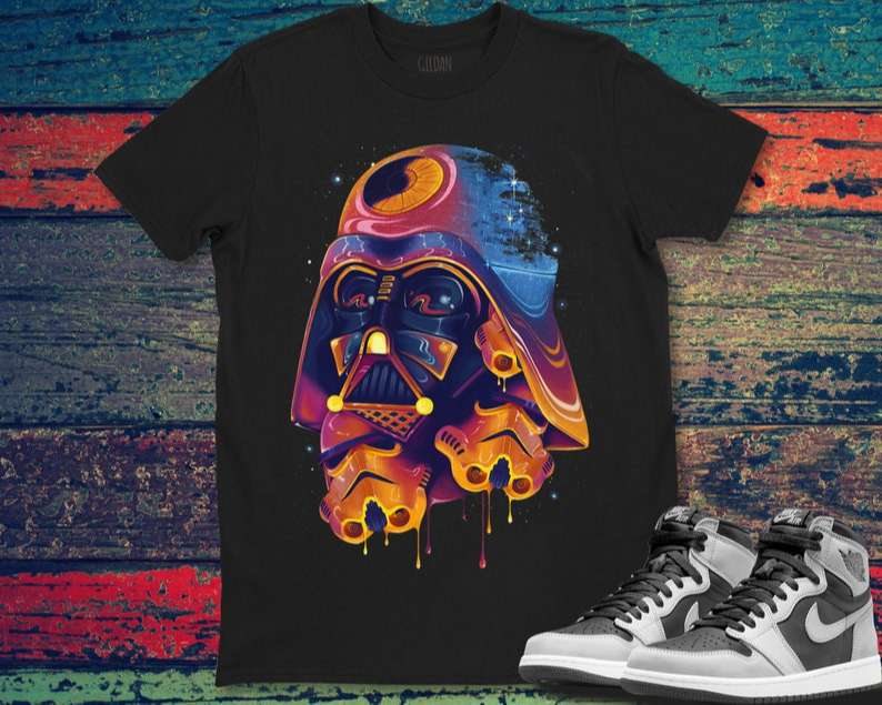 Star Wars Darth Vader Trooper Helmets Psychedelic Drip Movie T Shirt