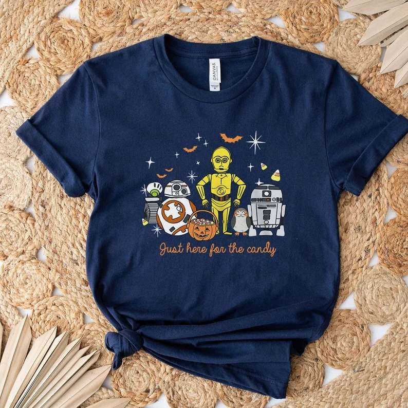 Star Wars R2-d2 Halloween Just Here For Candy Unisex T-shirt