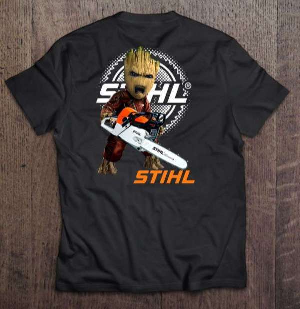 Stihl Baby Groot Chainsaw Guardians Of The Galaxy Shirt