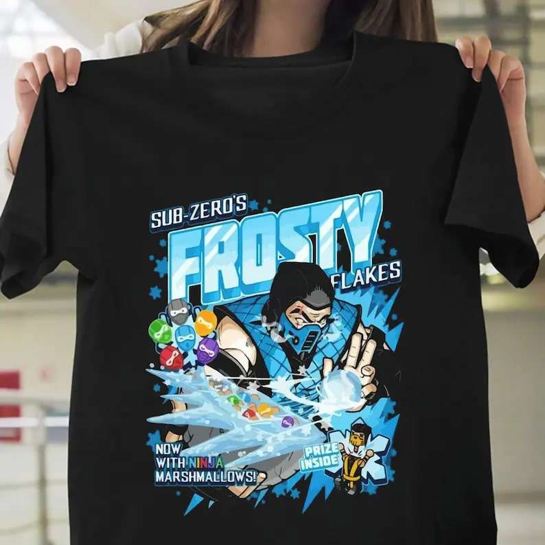 Sub-zezo Mortal Kombat Parody Frosty Video Game Unisex T-shirt