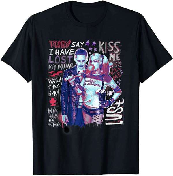 Suicide Squad Harley And Joker T Shirt Merch