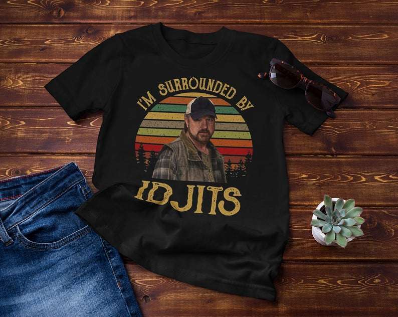 Supernatural Im Surrounded By Idjits Vintage Classic Unisex T Shirt