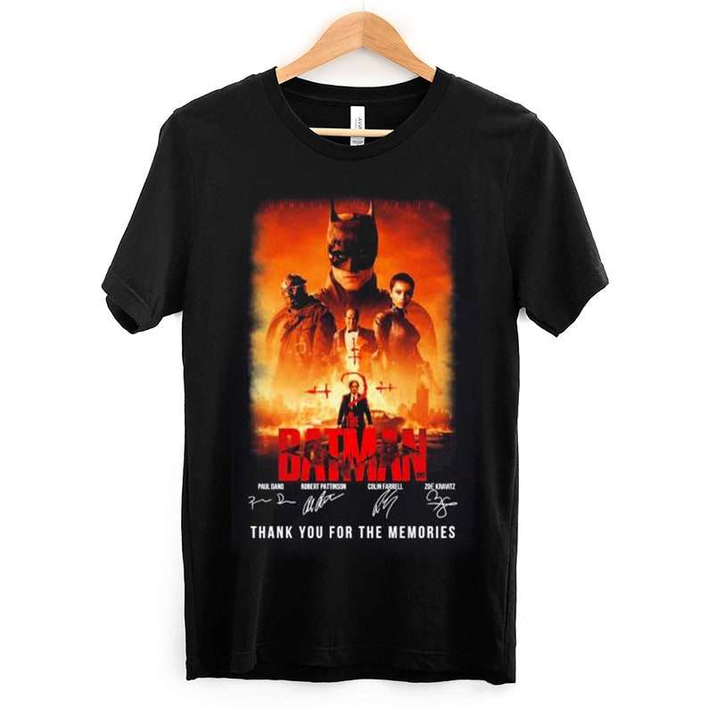 The Batman 2022 Signature Movie T Shirt Merch