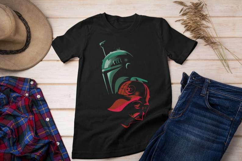 The Dark Side With Boba Fett Star Wars T Shirt