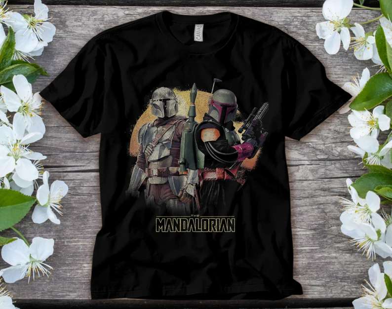 The Mandalorian Boba Fett Team Up R15 T Shirt Star Wars