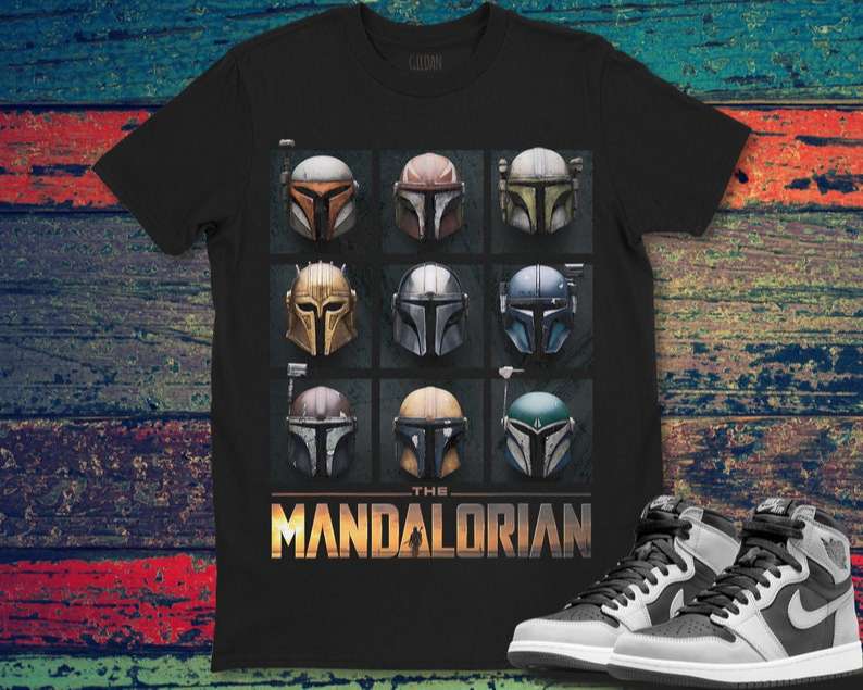 The Mandalorian Star Wars Movie Bounty Hunter Helmet T Shirt