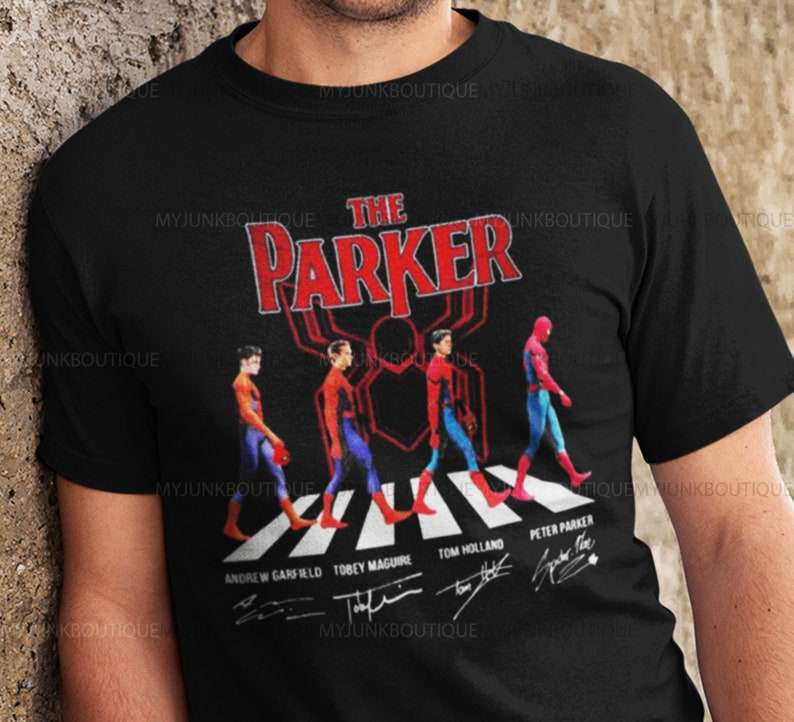 The Parker Garfield Maguire Holland And Parker Abbey Road Signatures Unisex T-shirt