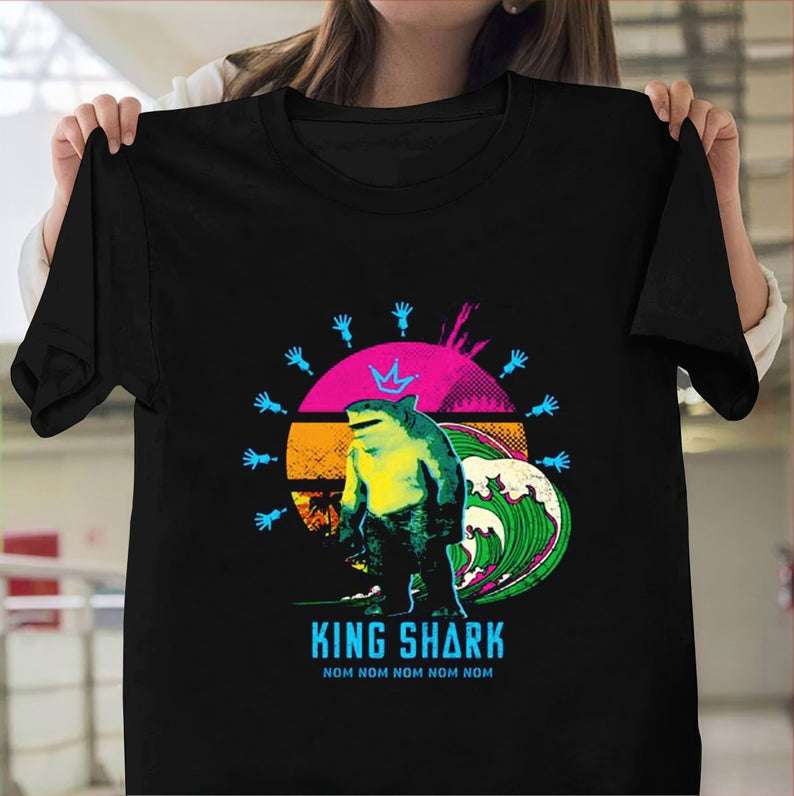 The Suicide Squad Movie King Shark Navy T-shirt