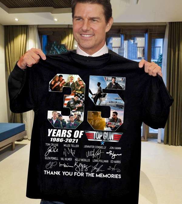 Top Gun T Shirt 35 Years 1986-2021