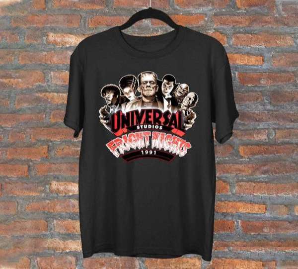 Universal Studios Fright Night 1991 T Shirt S-5xl