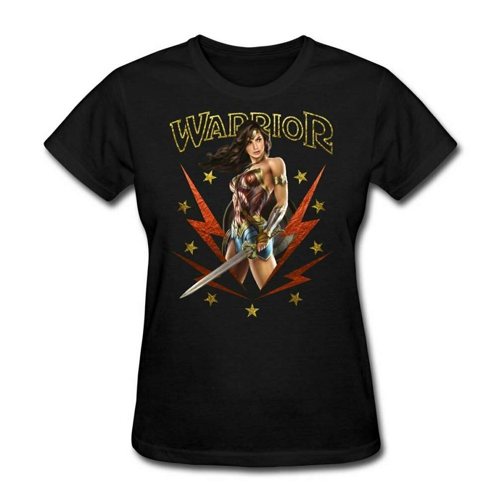 Wonder Woman With Sword Warrior Womens T-shirt