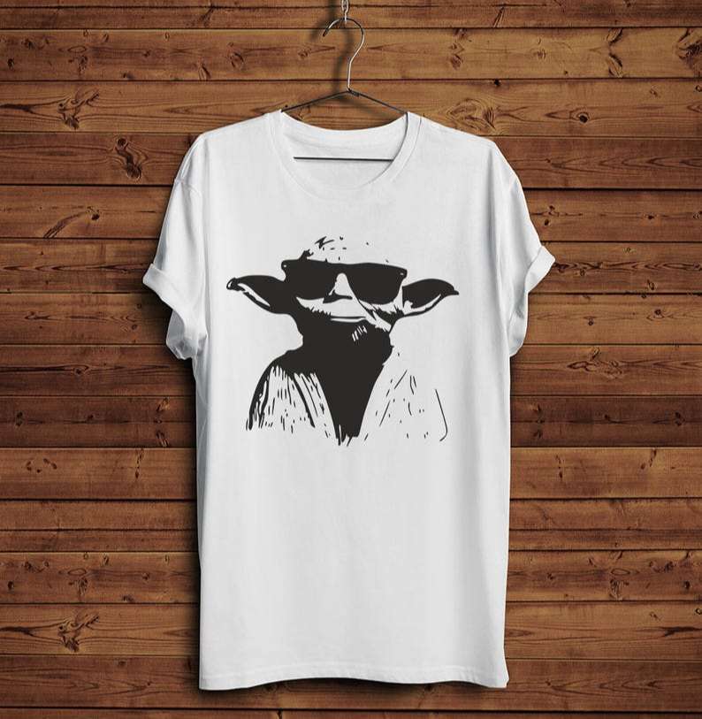 Yoda Star Wars Funny Portrait T-shirt