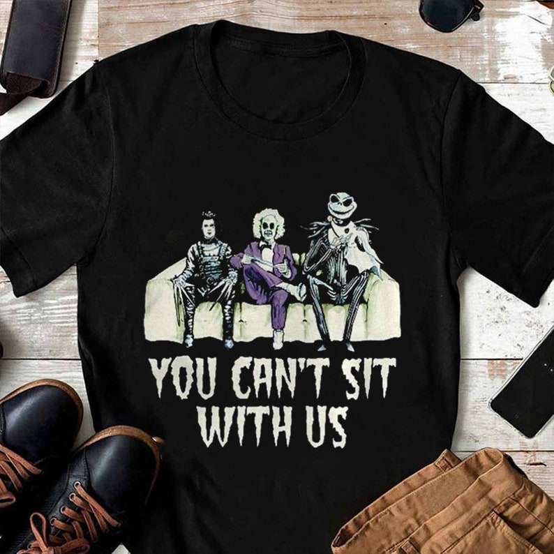 You Cant Sit With Us Crown Jack Skellington Joker T Shirt