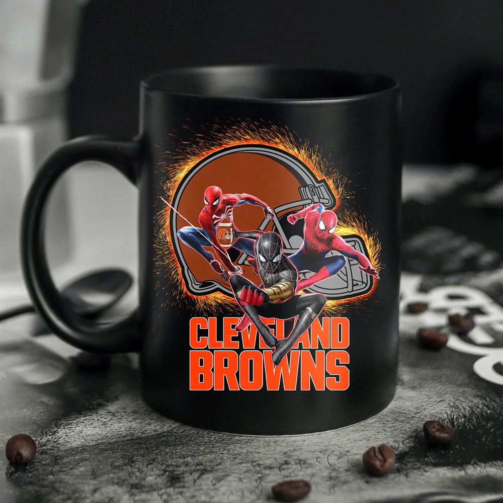 Cleveland Browns Spider Man No Way Home Mug