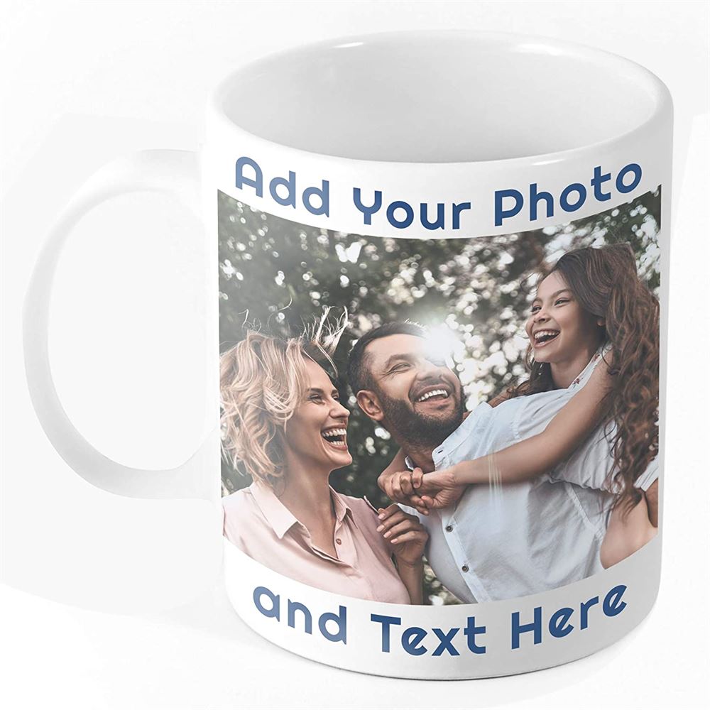 Customized Custom Text And Photo Coffee Mug - Personalized Custom Ceramic Birthday New Years Mothers