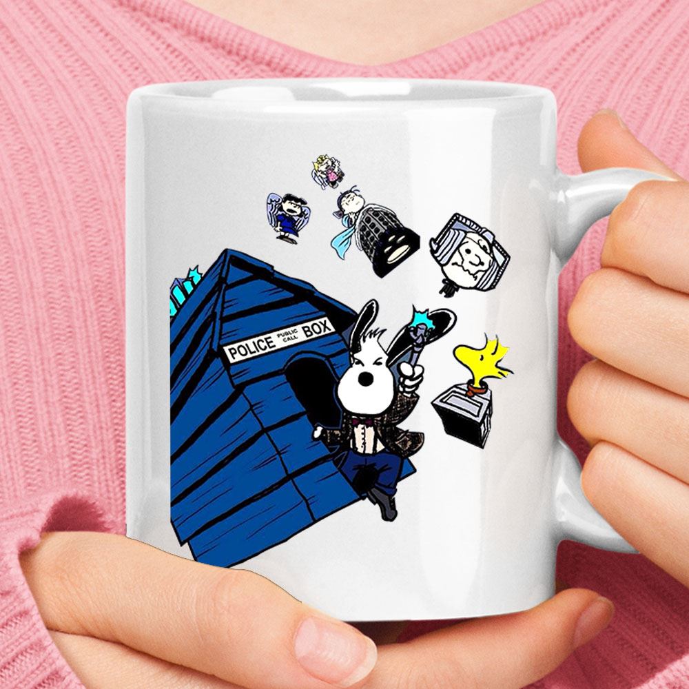 Doctor Who Snoopy And The Peanuts Mashup Mug