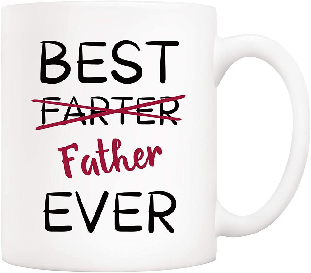 Fathers Day Christmas Gifts Funny Dad Coffee Mug From Child Daughter Son Kids Best Father Ever Cups