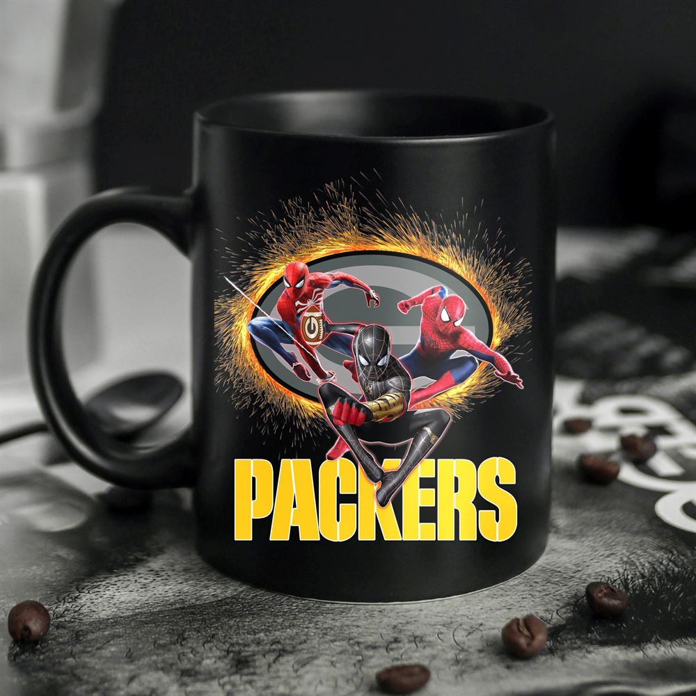 Green Bay Packers Spider Man No Way Home Mug