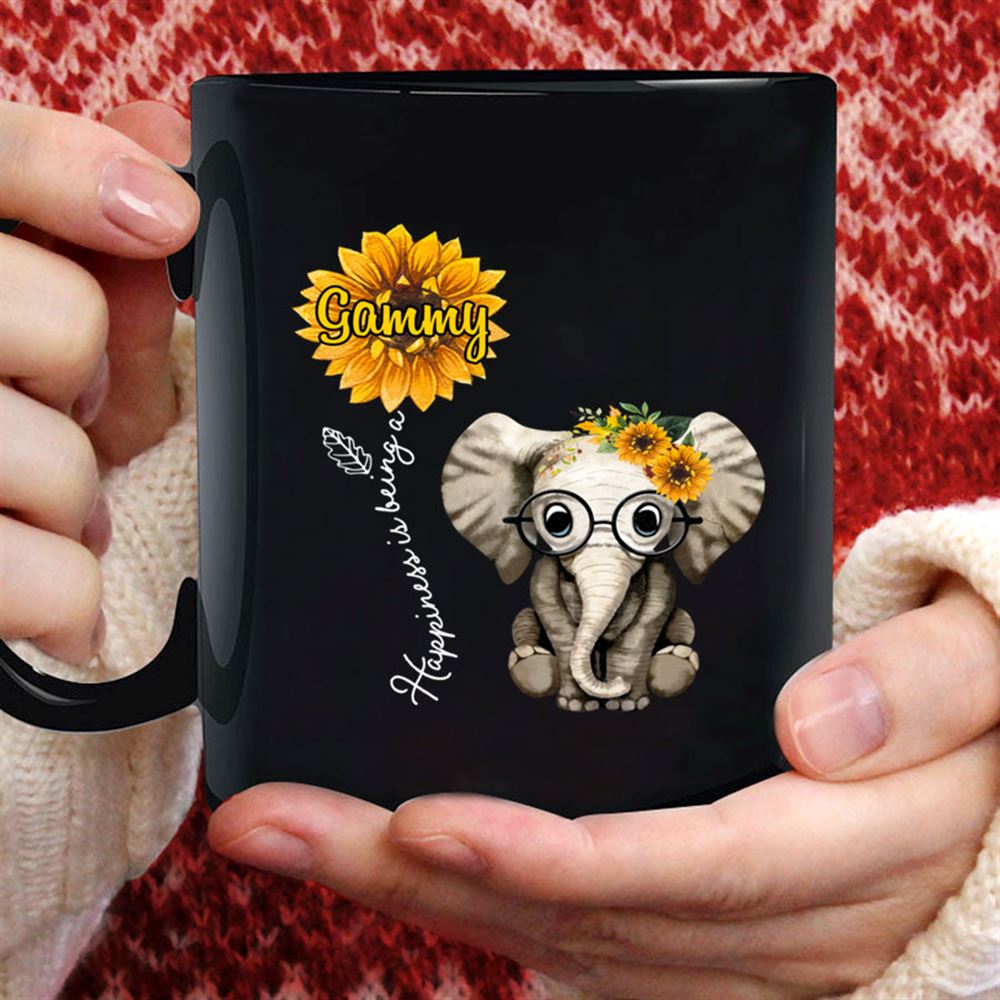 Happiness Is Being A Gammy Sunflower Elephant