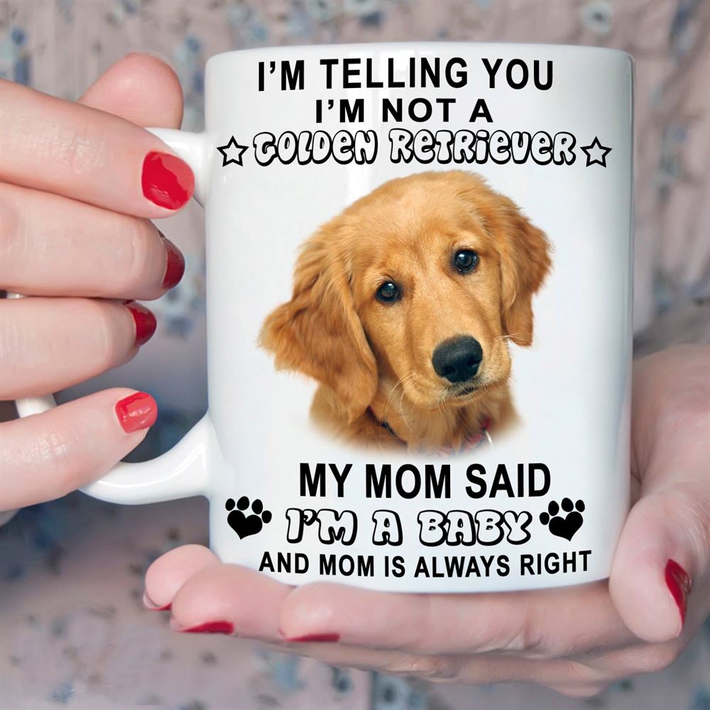 Im Telling You Im Not A Golden Retriever My Mom Said Im A Baby And Mom Is Always Right Love Pets