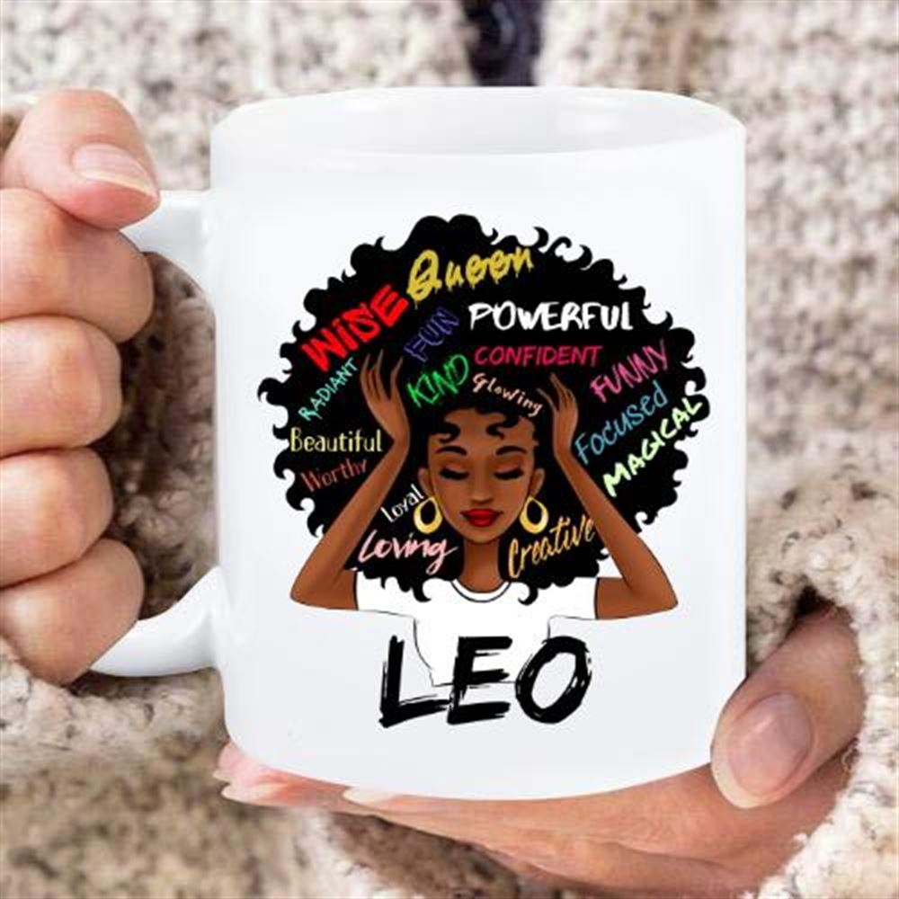 Leo Zodiac Mug Leo Woman Graphic Birthday Gift Idea For Her Birthday Gift V2 Mug