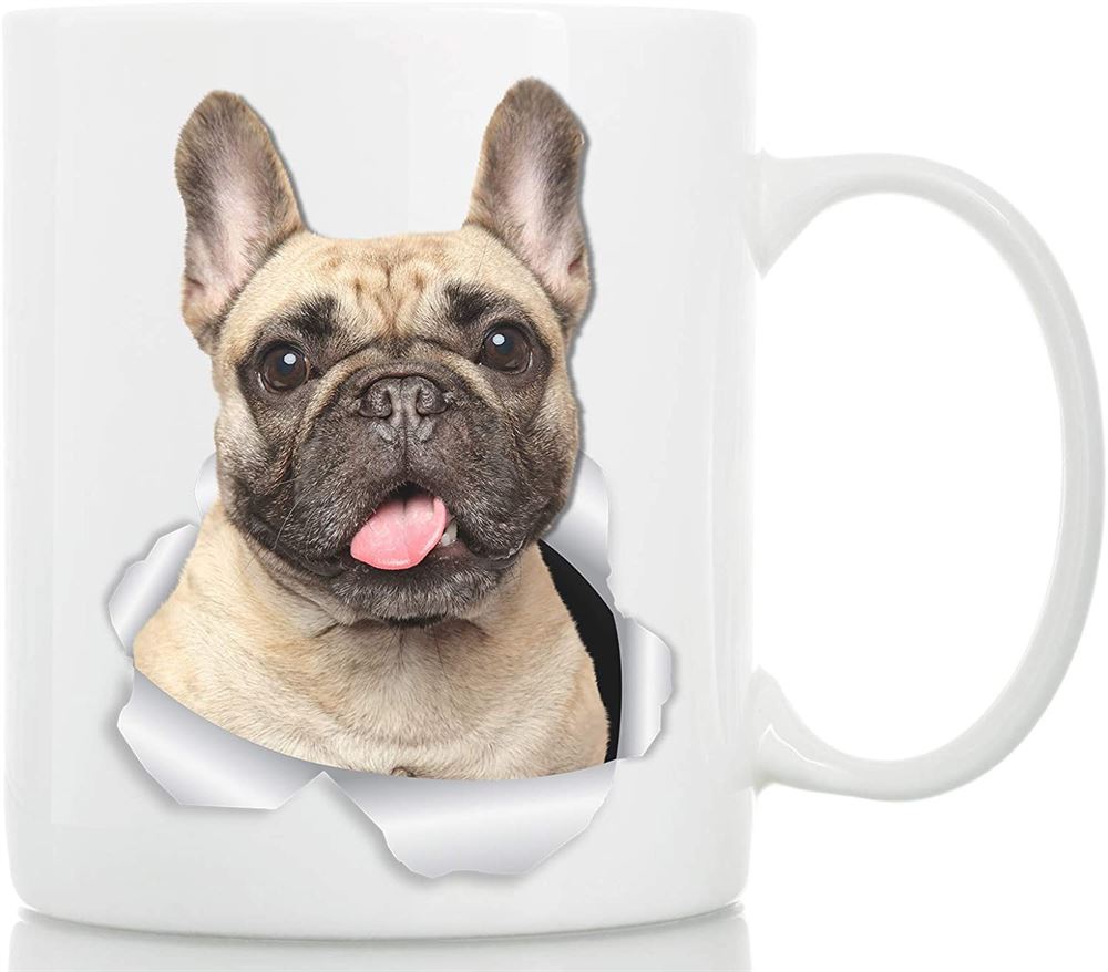 Loveable French Bulldog Mug - Ceramic French Bulldog Cofee Mug - Perfect French Bulldog Gifts - Funn