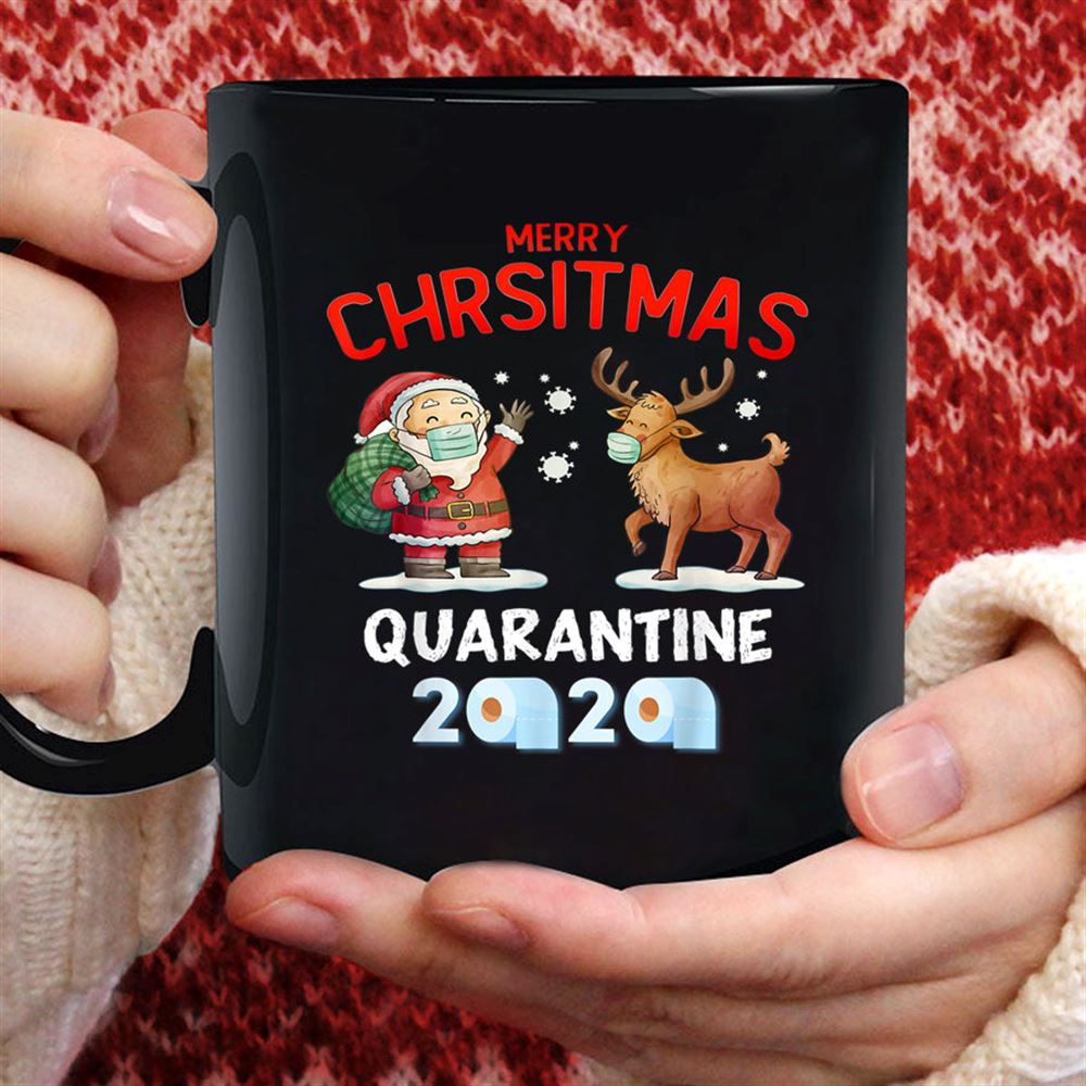 Merry Christmas Quarantine 2020 Funny Family Matching Xmas T Shirt