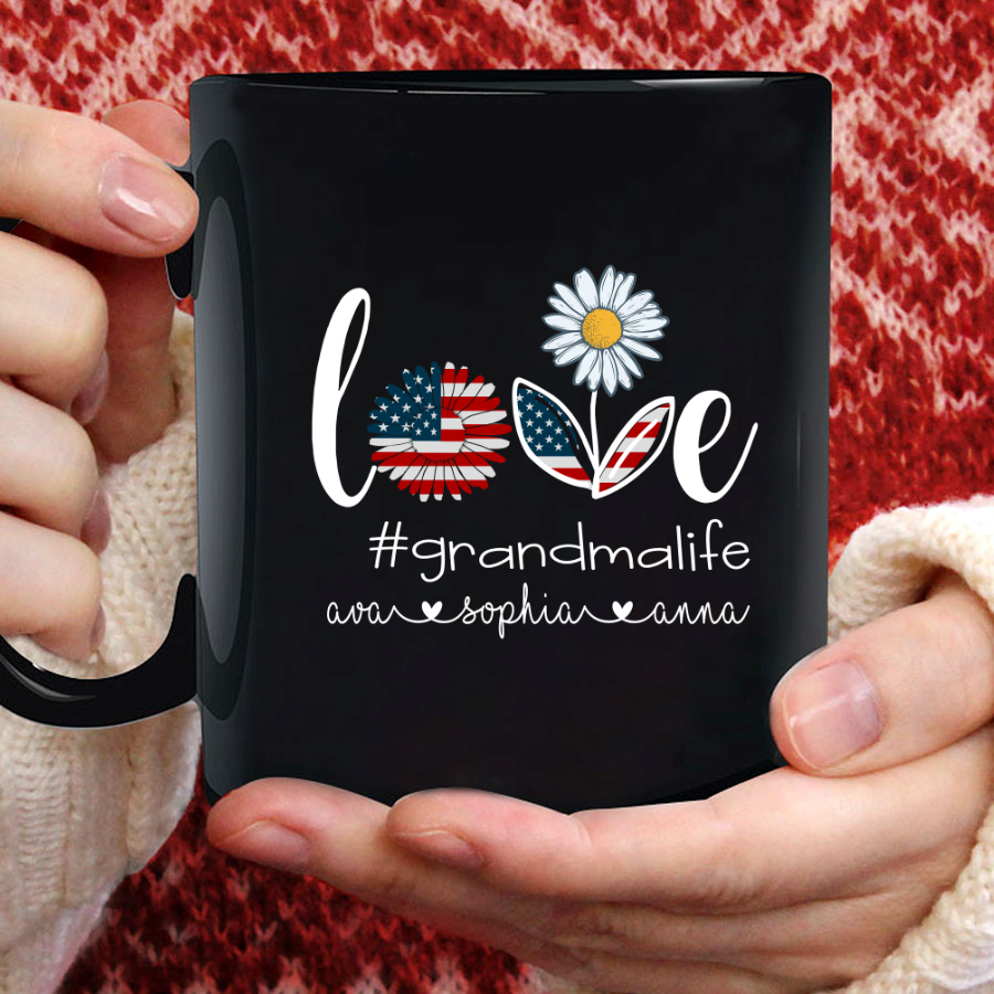 Personalized Lovely Grandmalife Mug Gift To My Grandma Mothers Day Gifts 15oz Mugs