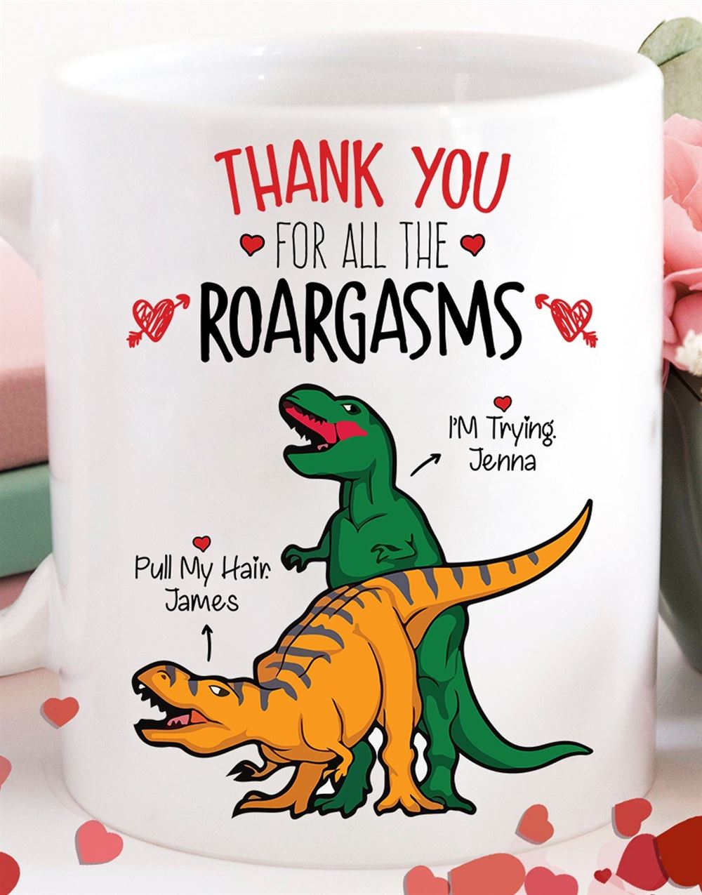 Personalized Mugs Gift For Her Gift For Him Anniversary Gifts Dinosaur Funny Mug