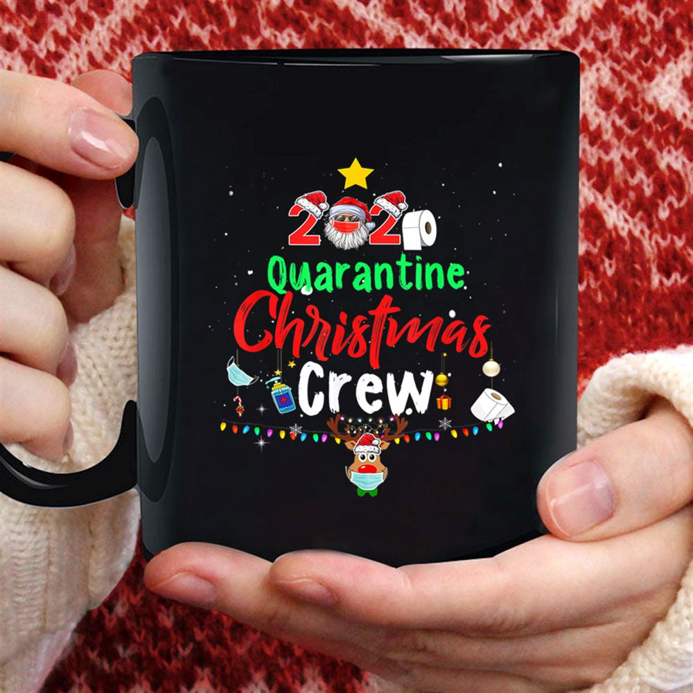 Quarantine 2020 Christmas Crew Matching Family Pajama Xmas T Shirt