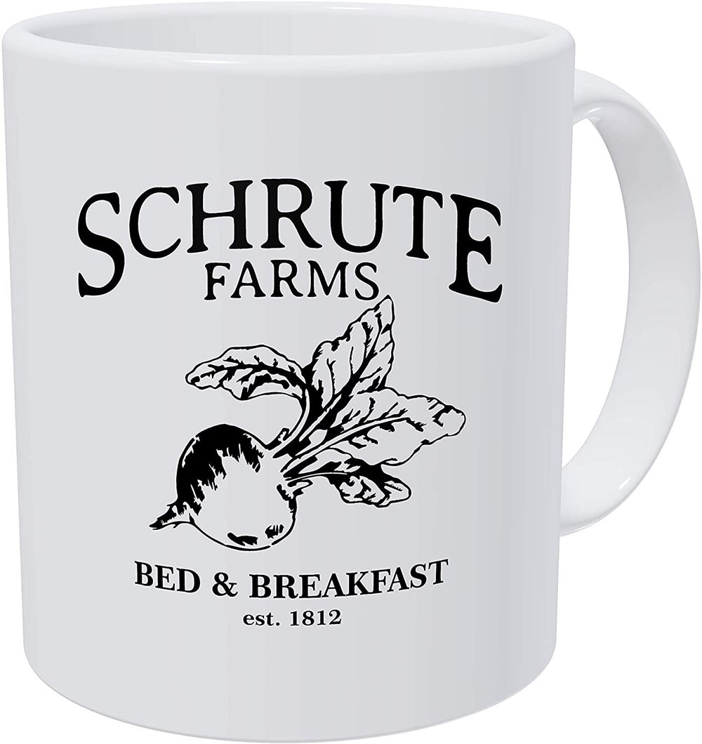 Schrute Farms Bed And Breakfast Est 1992 Office 11 Ounces Funny White Coffee Mug