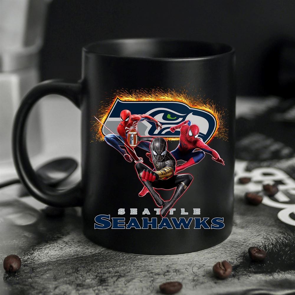 Seattle Seahawks Spider Man No Way Home Mug