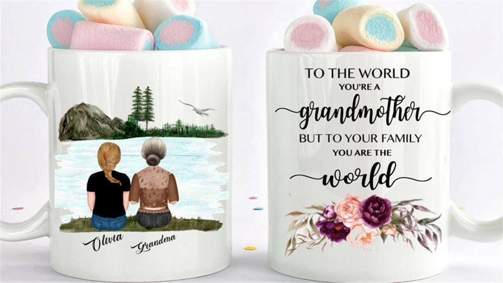 Shopcoolpod Grandma Gift - Custom Nana Mug - Grandparent Gift - Gift For Grandma - Grandmother Gift