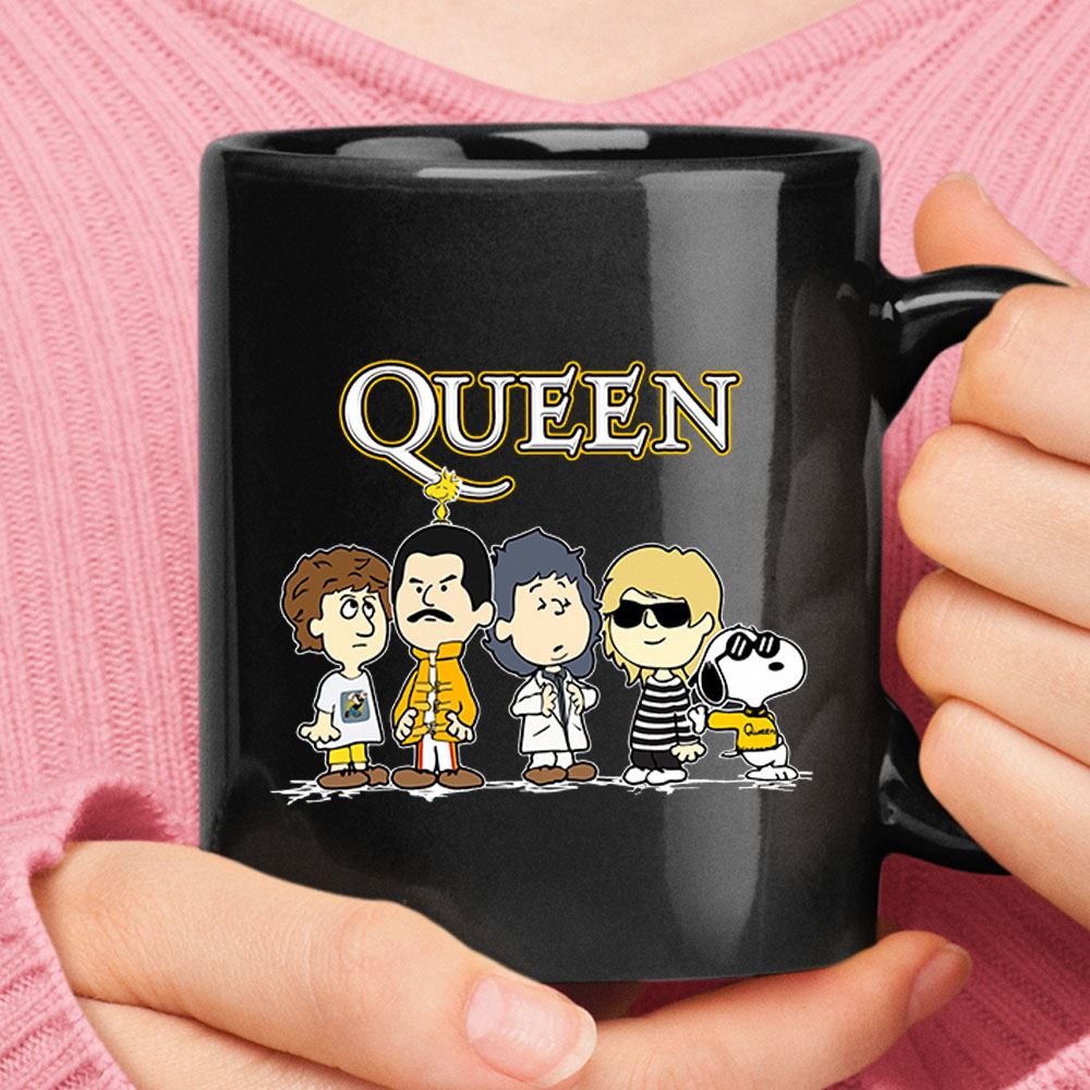 Snoopy Joe Cool With The Queen Band Mug