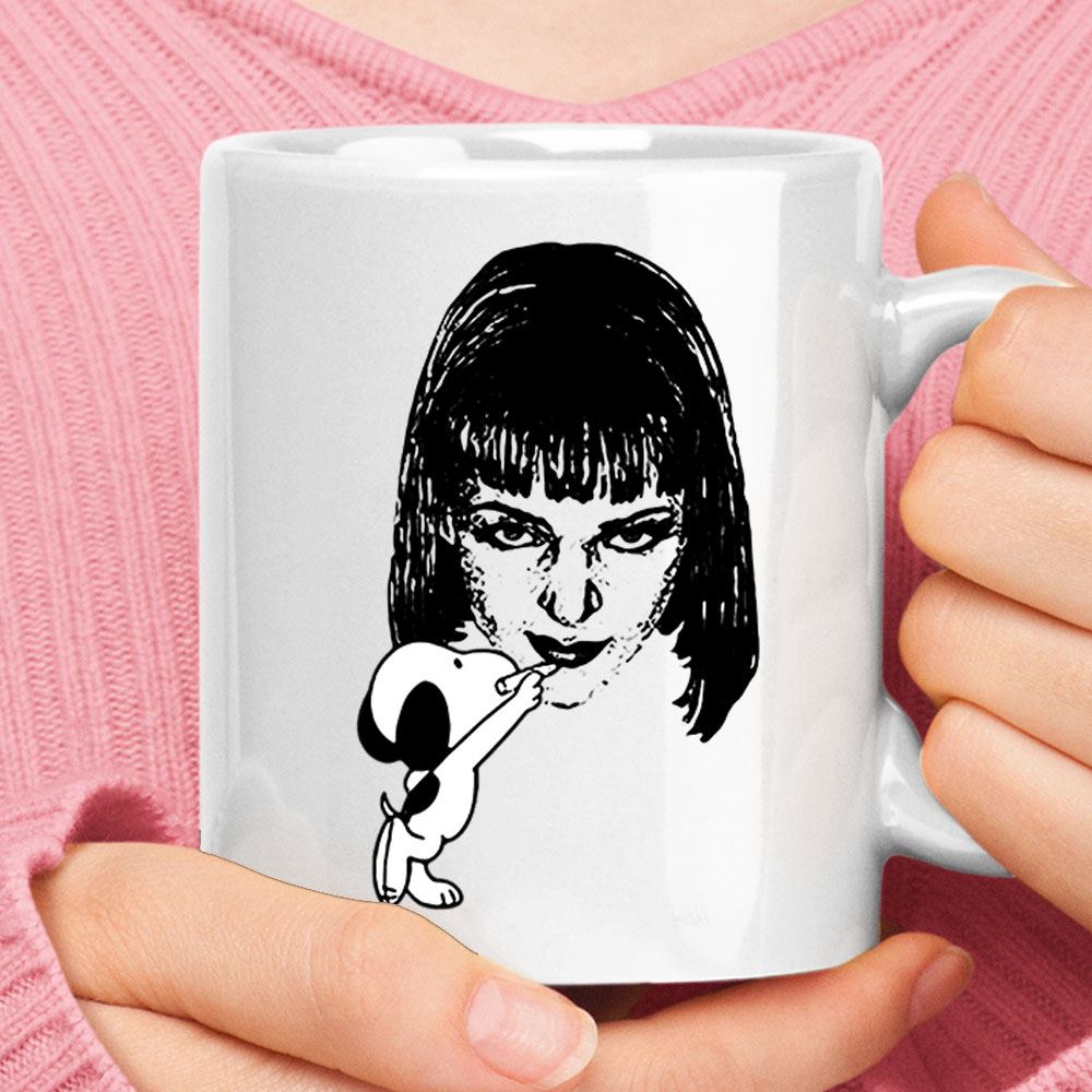 Snoopy Painting Mia Session Pulp Fiction Mug