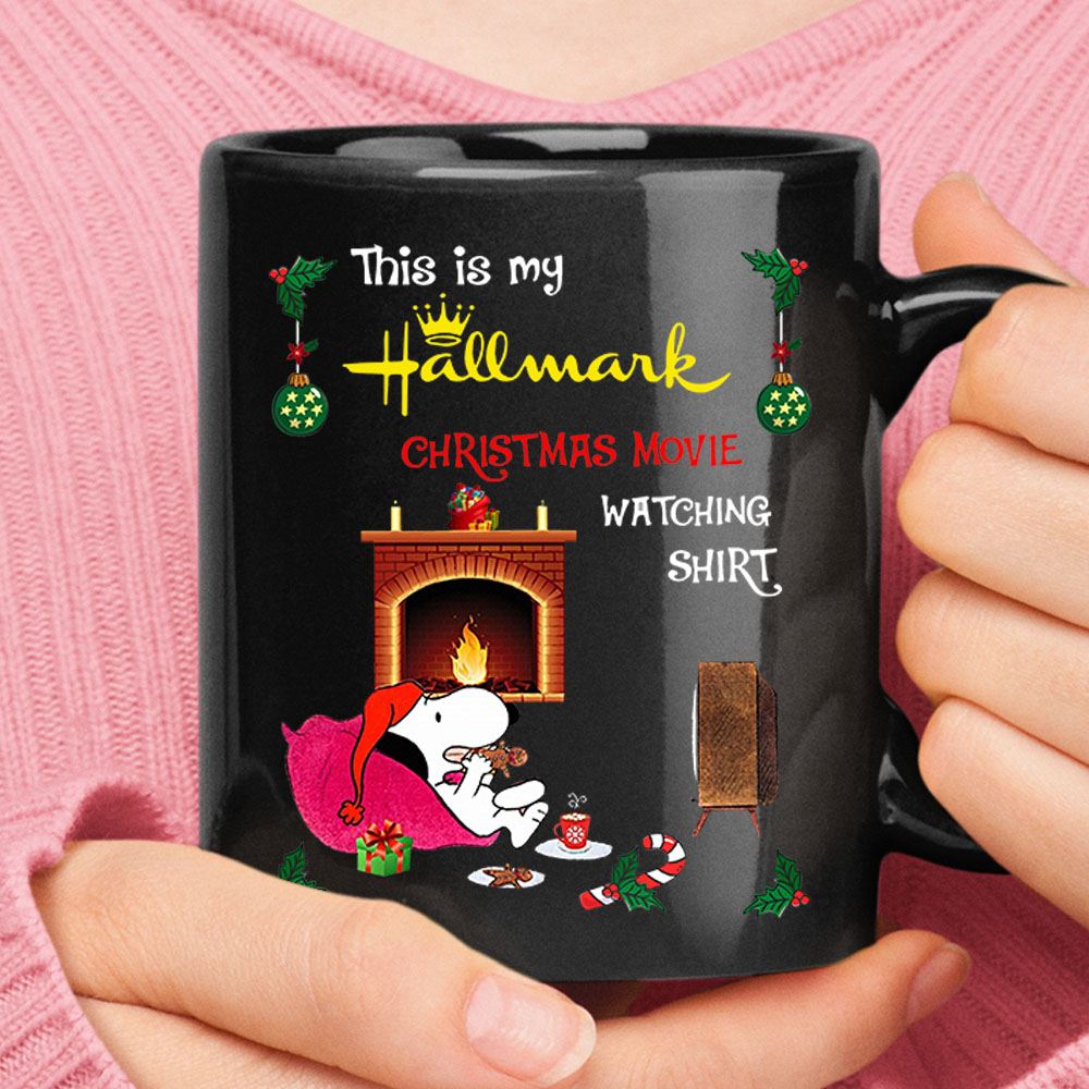 Snoopy This Is My Hallmark Christmas Movie Watching Mug